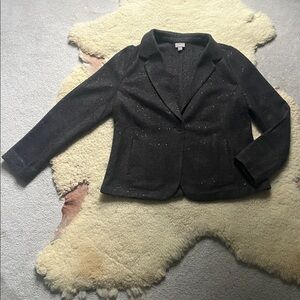J Jill sparkle wool blazer EUC size large gray